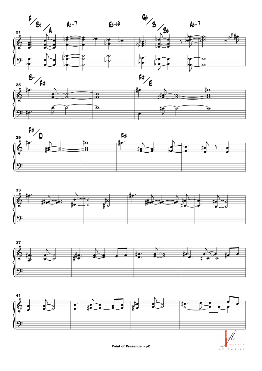 Point Of Presence Point Of Presence Piano Method scores gallery preview page 2