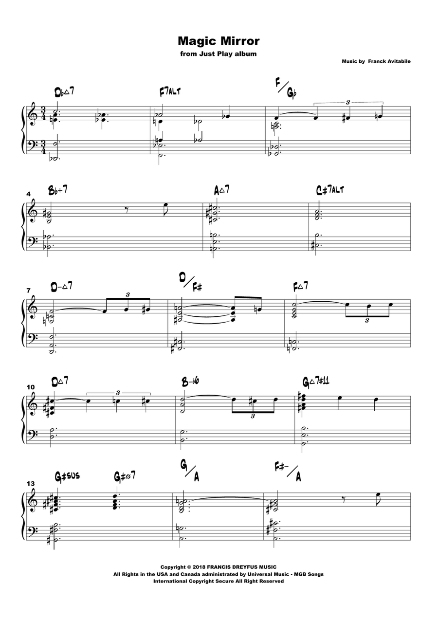 Magic Mirror Magic Mirror Piano Method scores gallery preview page 1