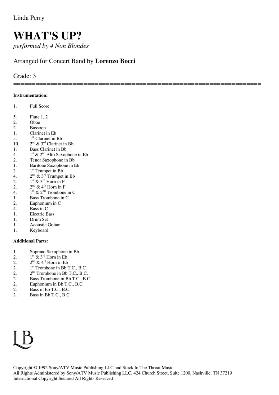 What's Up Concert Band scores gallery preview page 2