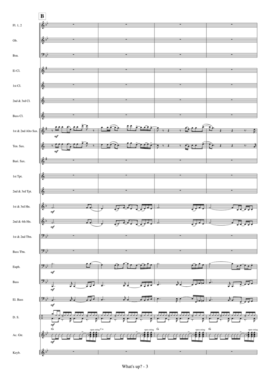 What's Up Concert Band scores gallery preview page 5