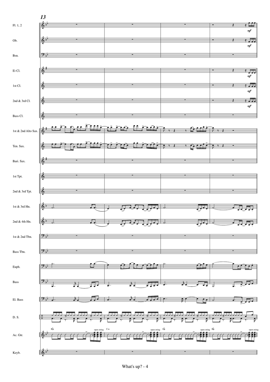 What's Up Concert Band scores gallery preview page 6