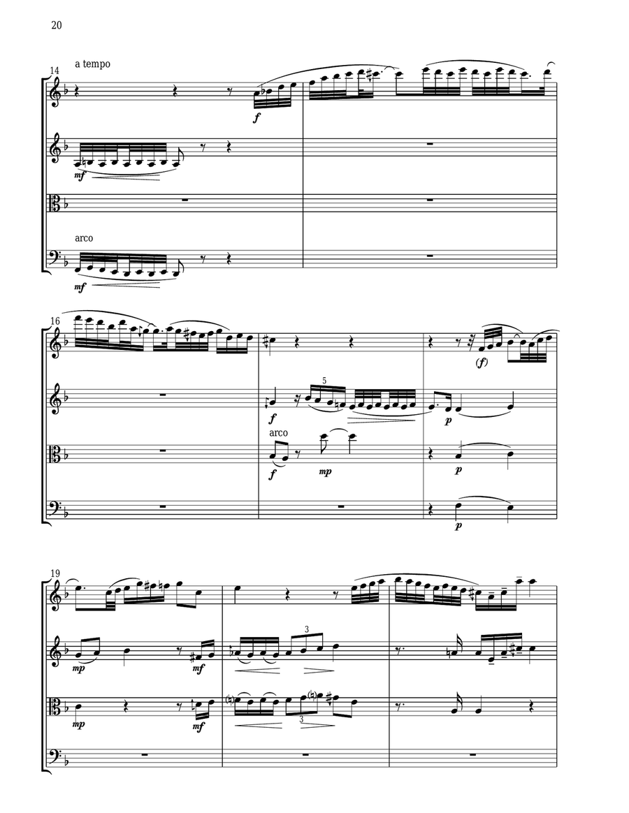 Emporium (DO RE DO RE) - Score Only String Quartet scores gallery preview page 2