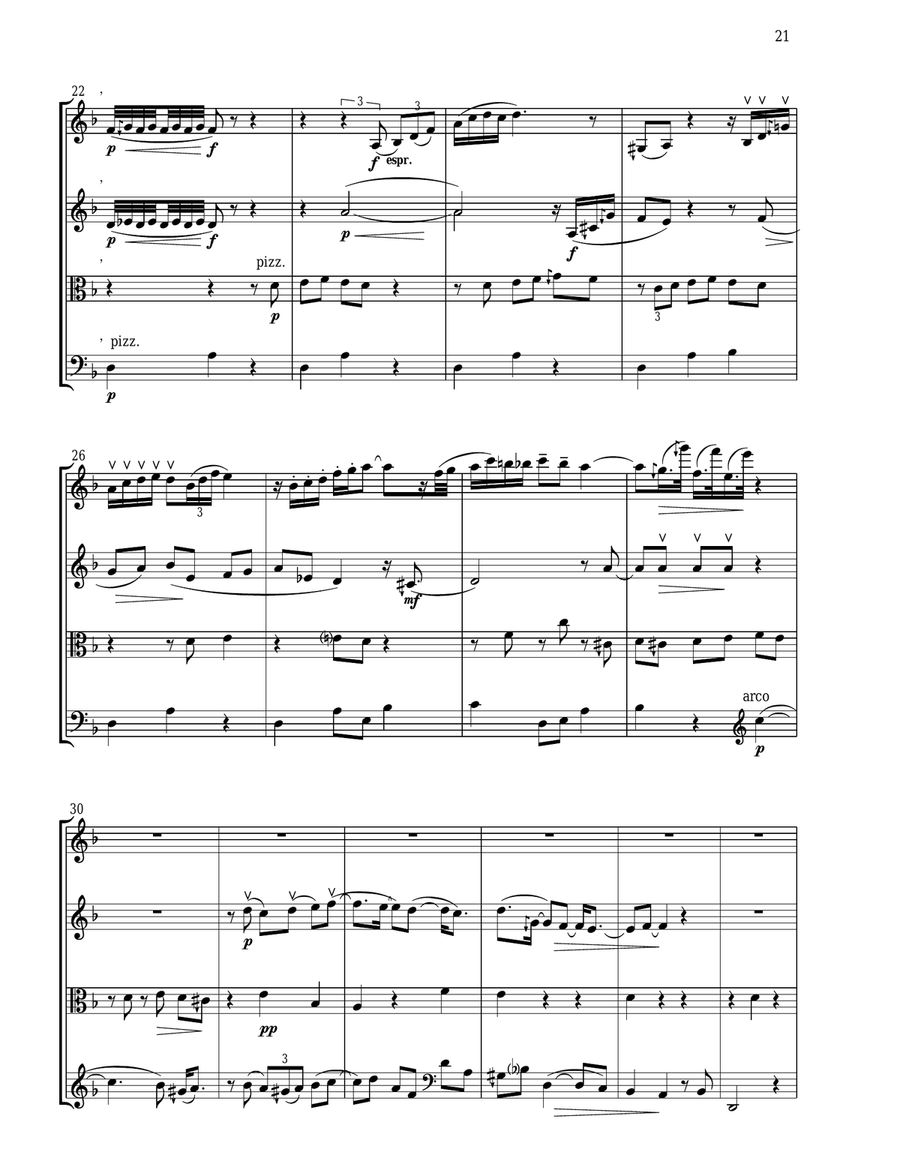 Emporium (DO RE DO RE) - Score Only String Quartet scores gallery preview page 3