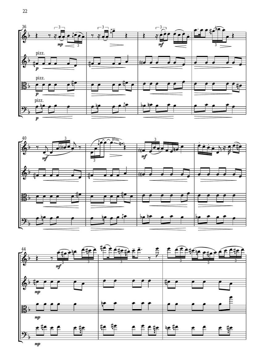 Emporium (DO RE DO RE) - Score Only String Quartet scores gallery preview page 4