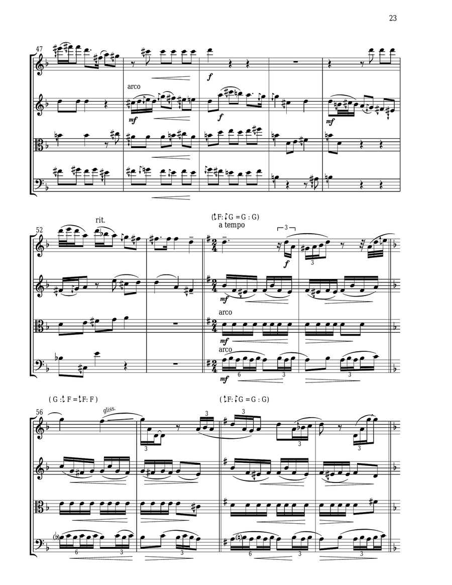 Emporium (DO RE DO RE) - Score Only String Quartet scores gallery preview page 5