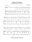 Singin' In The Rain (Unison choir)
