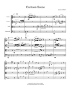 Cartoon Scene String Quartet scores gallery preview page 3