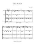 Celtic Postlude String Quartet scores gallery preview page 3