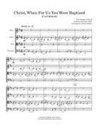Christ, When For Us You Were Baptized [CAITHNESS] String Quartet scores gallery preview page 4
