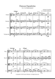 Danzas Españolas, No. 1 (String Quartet)