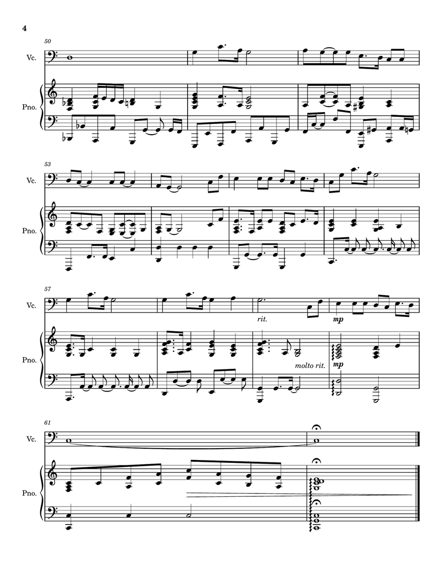 Were You There - Cello Solo for Good Friday and Holy Week Piano scores gallery preview page 5