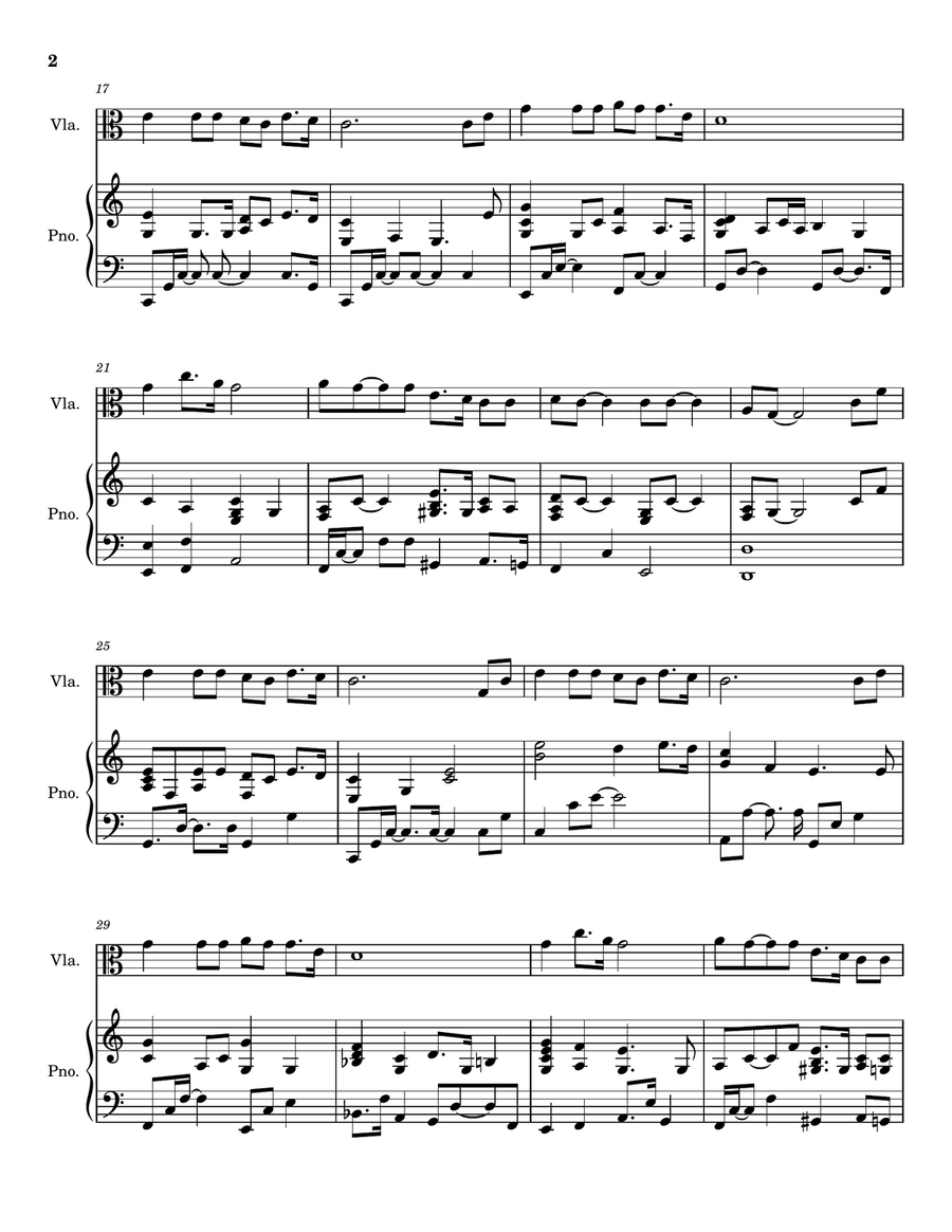 Were You There - Viola Solo for Good Friday and Holy Week Piano scores gallery preview page 3
