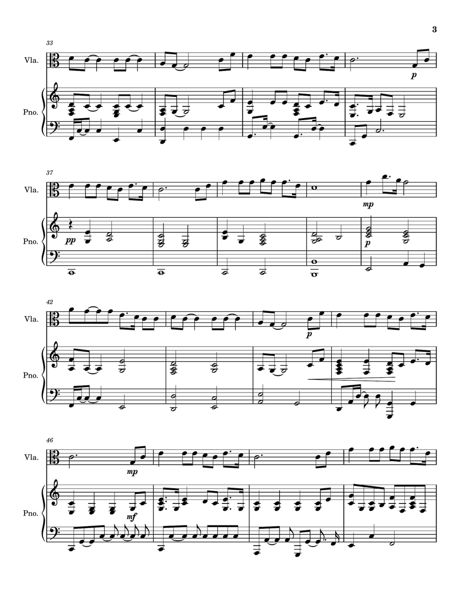 Were You There - Viola Solo for Good Friday and Holy Week Piano scores gallery preview page 4