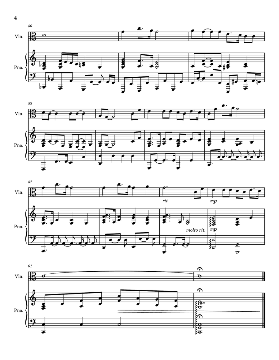 Were You There - Viola Solo for Good Friday and Holy Week Piano scores gallery preview page 5