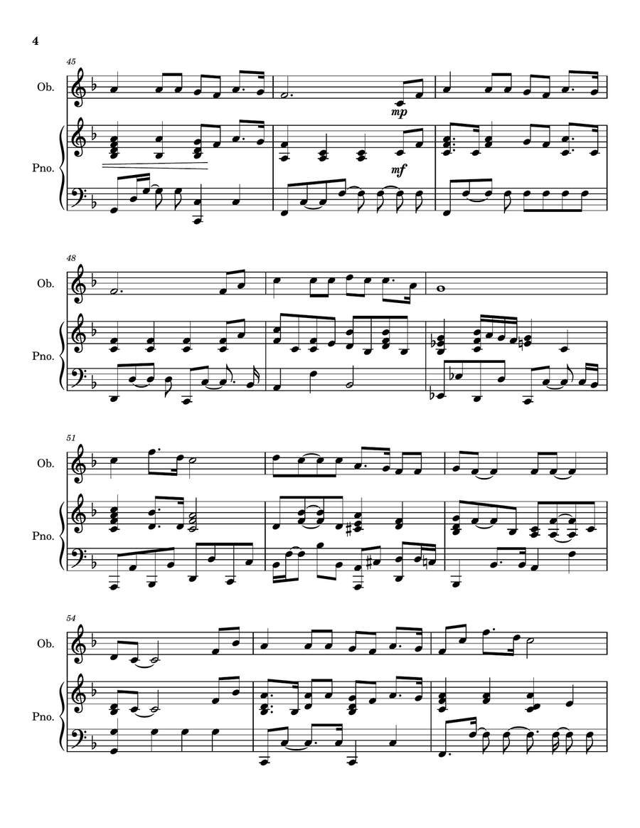 Were You There - Oboe Solo for Good Friday and Holy Week Piano scores gallery preview page 5