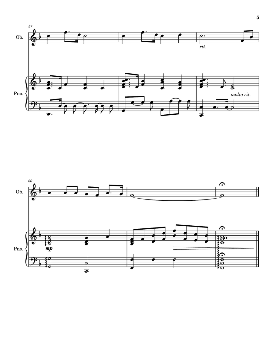 Were You There - Oboe Solo for Good Friday and Holy Week Piano scores gallery preview page 6
