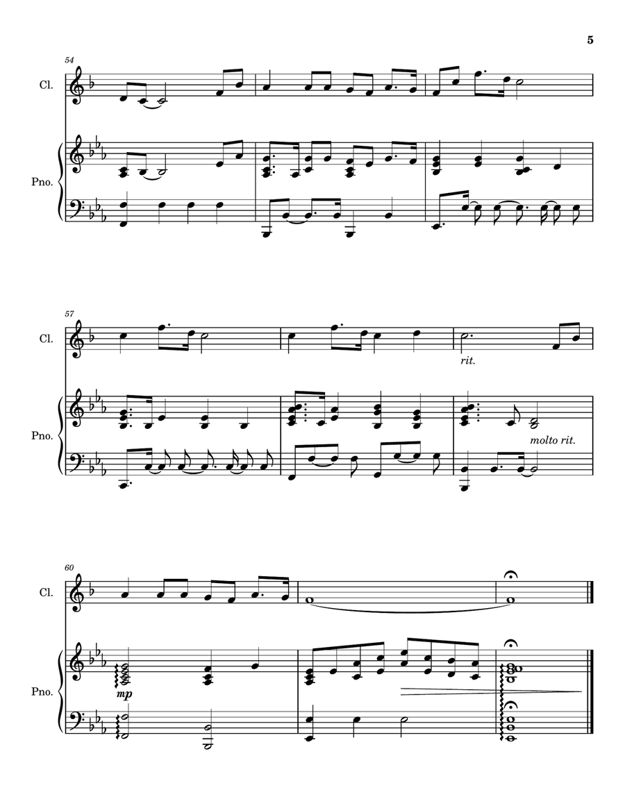 Were You There - Clarinet Solo for Good Friday and Holy Week B-Flat Clarinet scores gallery preview page 6