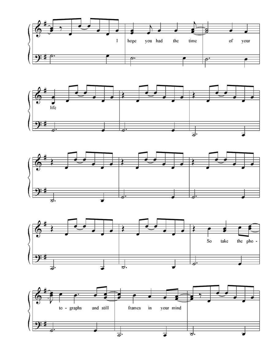 Time of Your Life Time of Your Life A Cappella scores gallery preview page 3