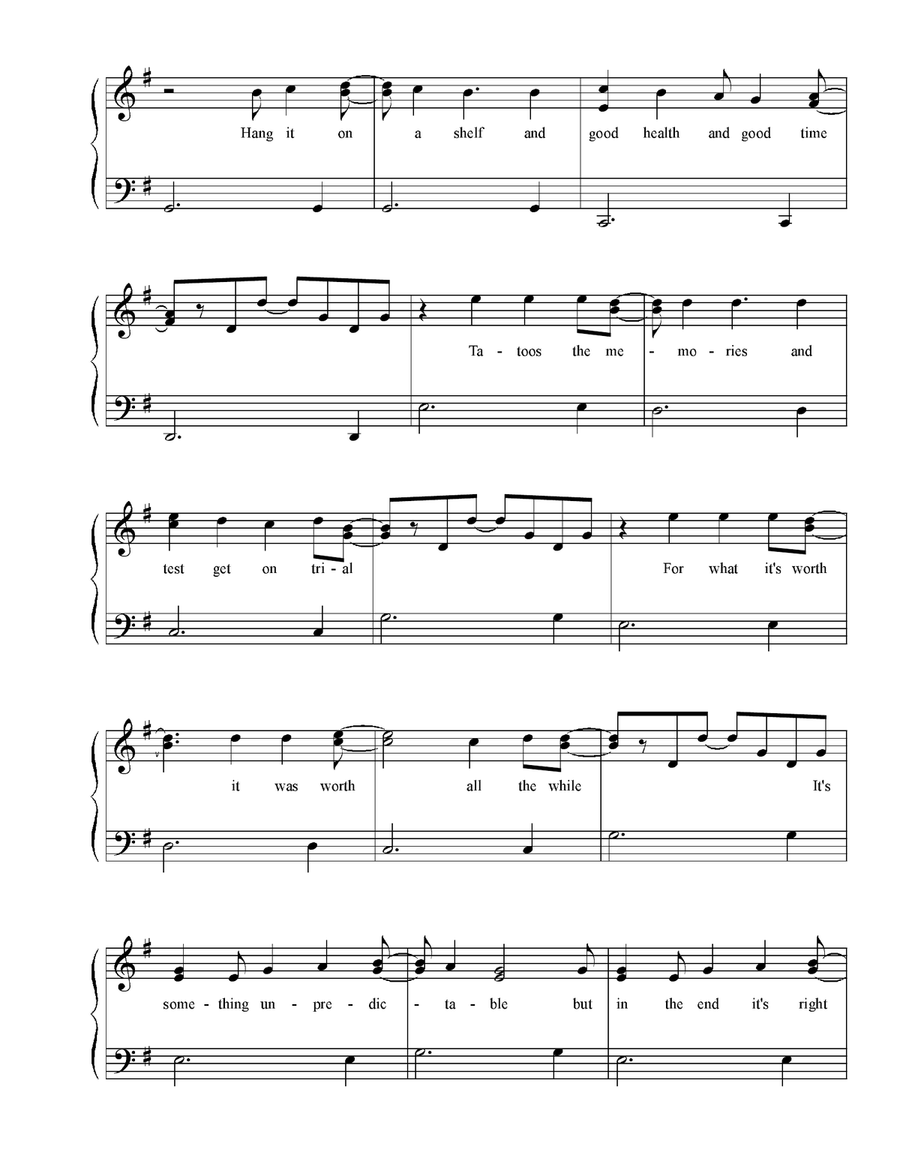 Time of Your Life Time of Your Life A Cappella scores gallery preview page 4