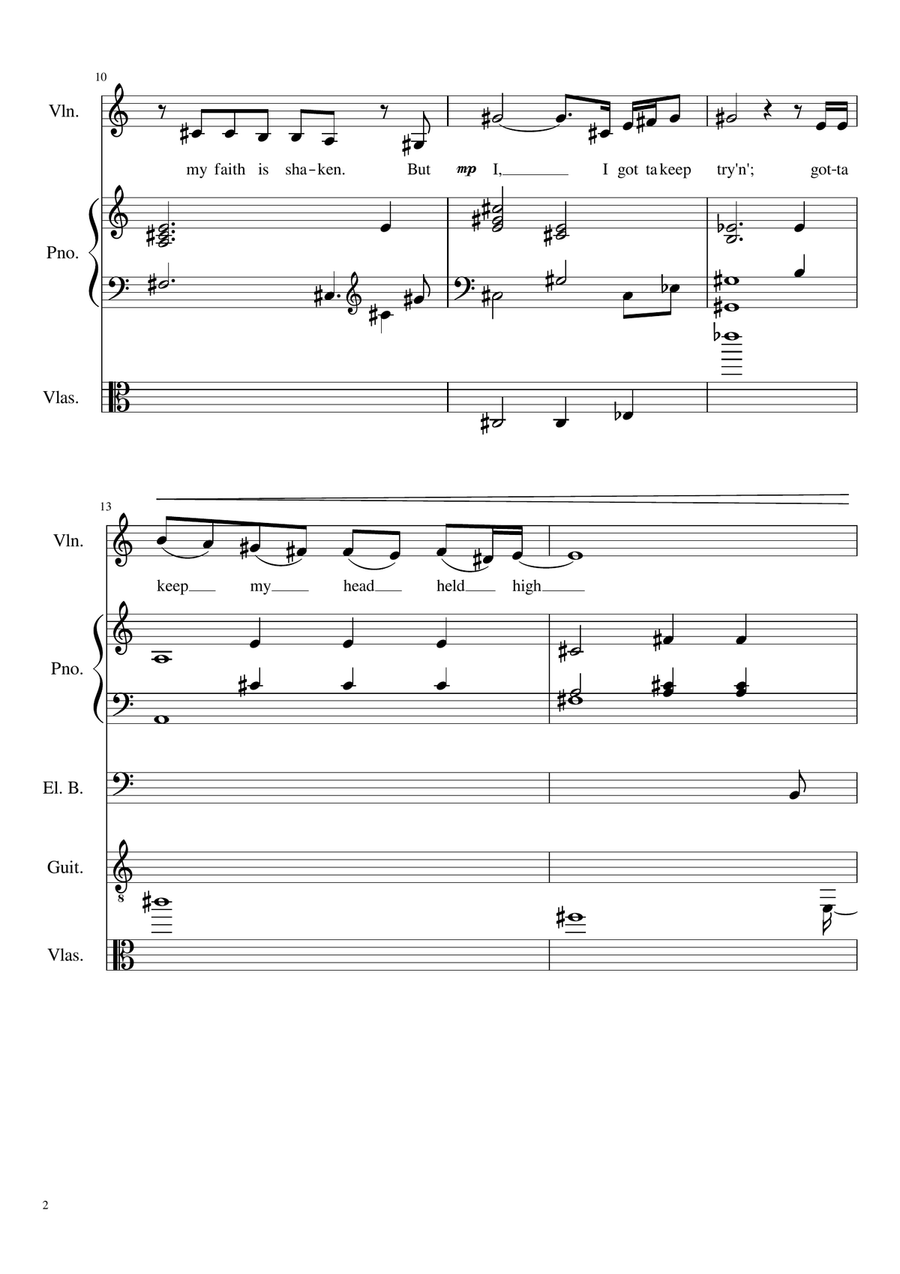 The Climb The Climb A Cappella scores gallery preview page 2