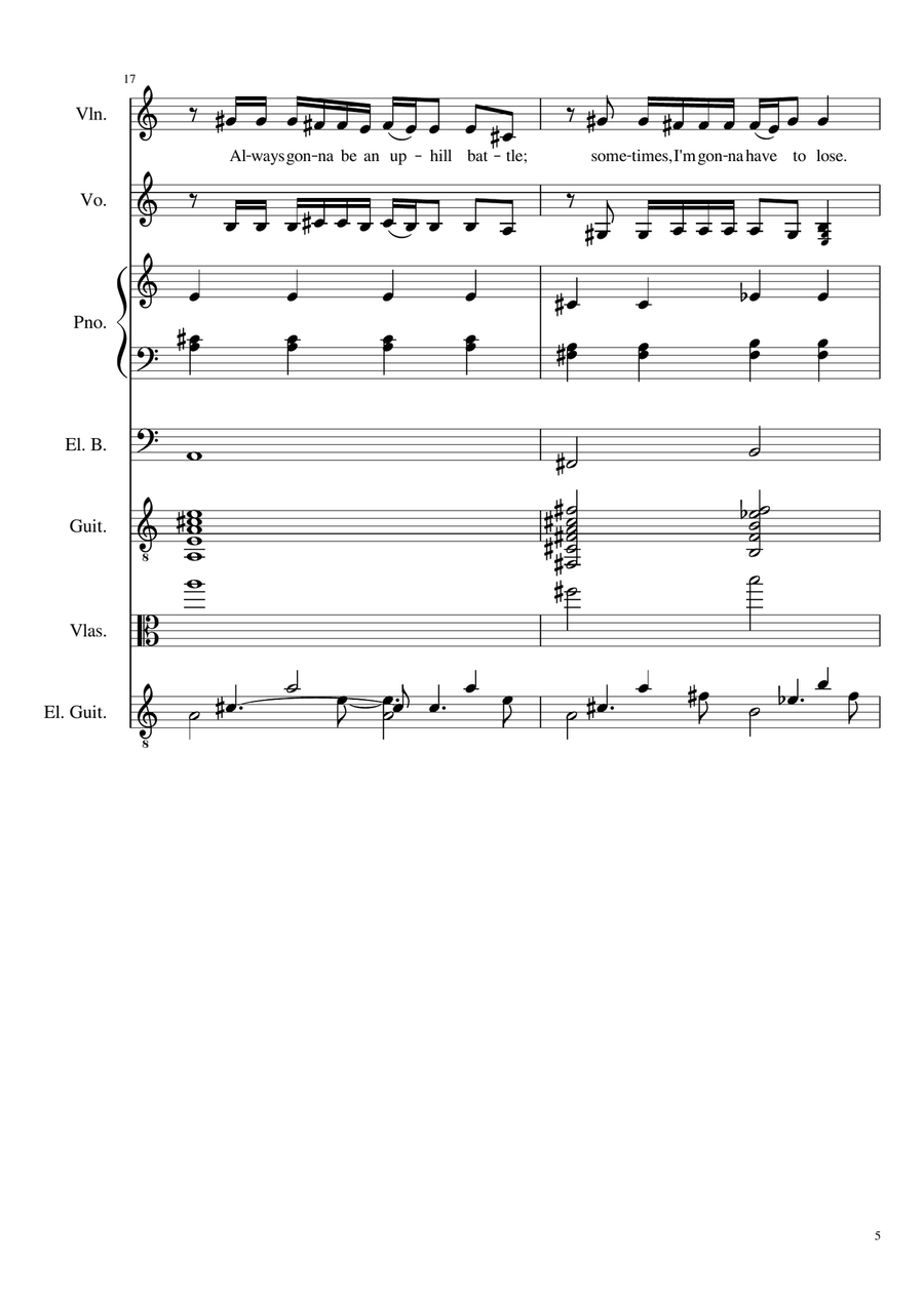 The Climb The Climb A Cappella scores gallery preview page 5