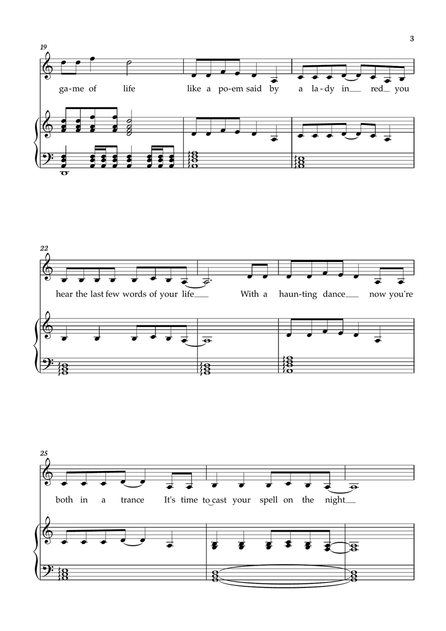 Abracadabra Abracadabra Piano, Vocal scores gallery preview page 3
