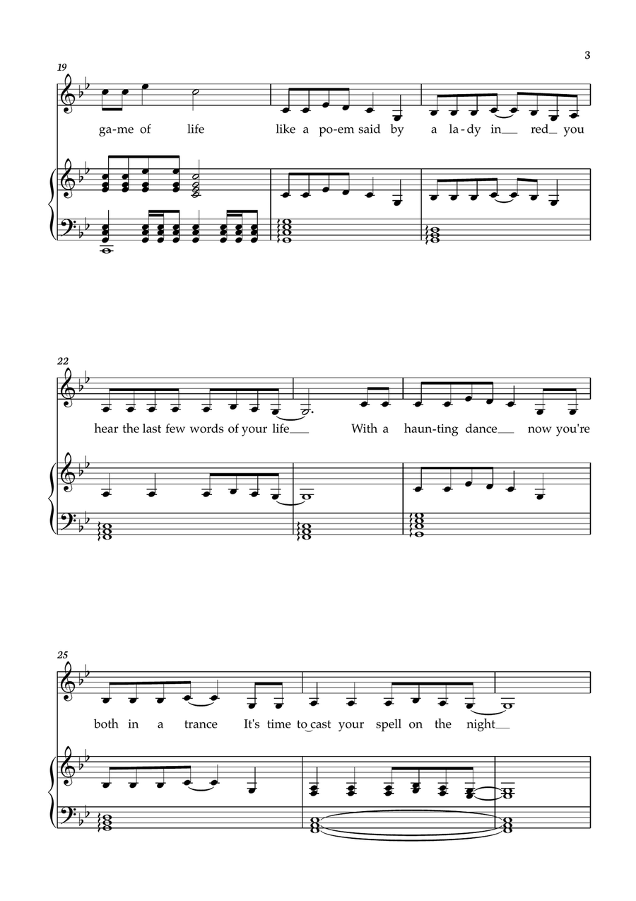 Abracadabra Abracadabra Piano, Vocal scores gallery preview page 3