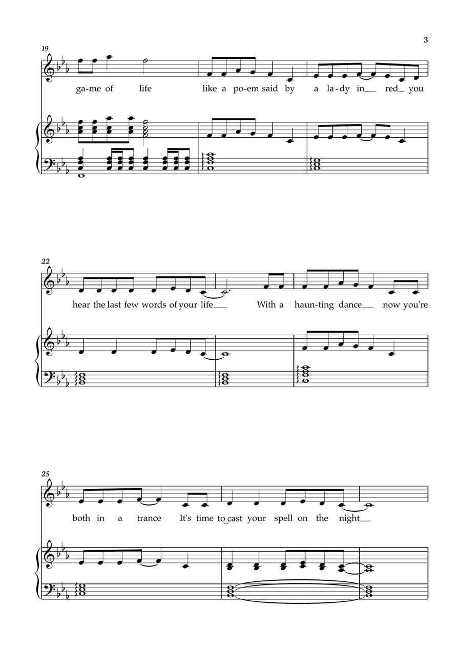 Abracadabra Abracadabra Piano, Vocal scores gallery preview page 3