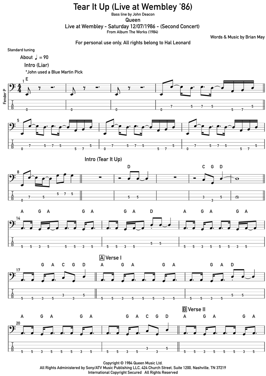 Tear It Up Acoustic Guitar scores gallery preview page 1