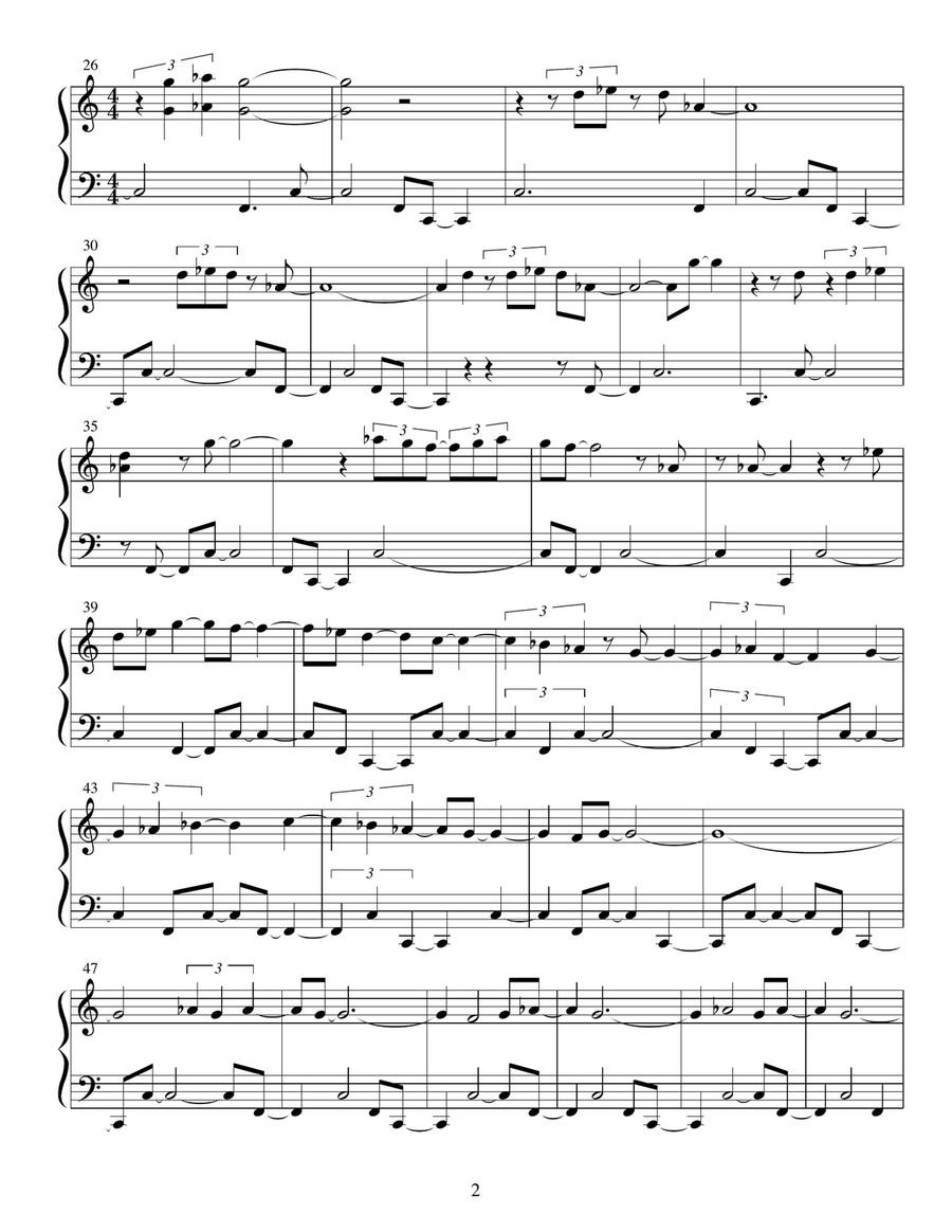 Affidavit For Love Affidavit For Love Piano Solo scores gallery preview page 2