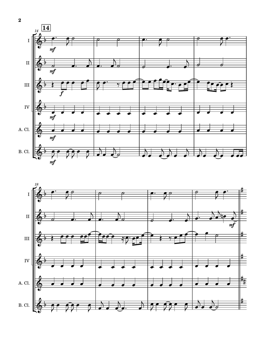I'll Be There Clarinet Quintet scores gallery preview page 3