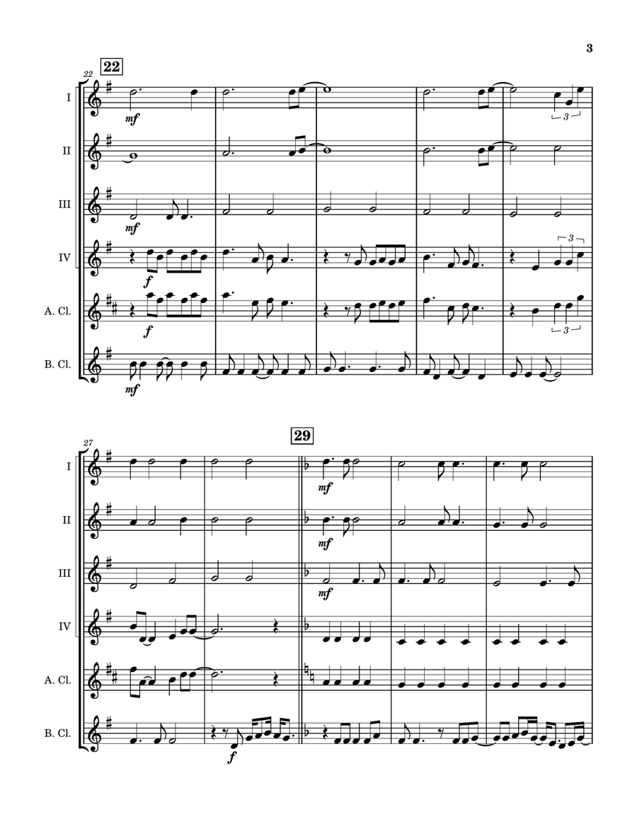 I'll Be There Clarinet Quintet scores gallery preview page 4