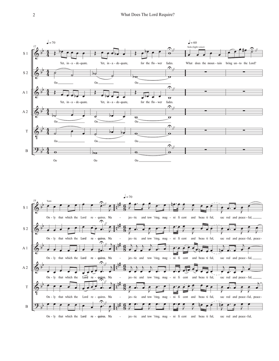 What Does the Lord Require? Divisi scores gallery preview page 2