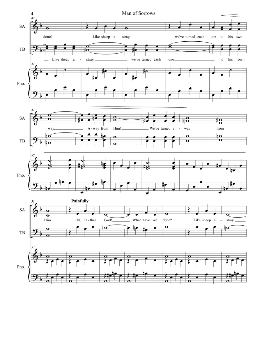 Man of Sorrows Man of Sorrows 4-Part scores gallery preview page 4