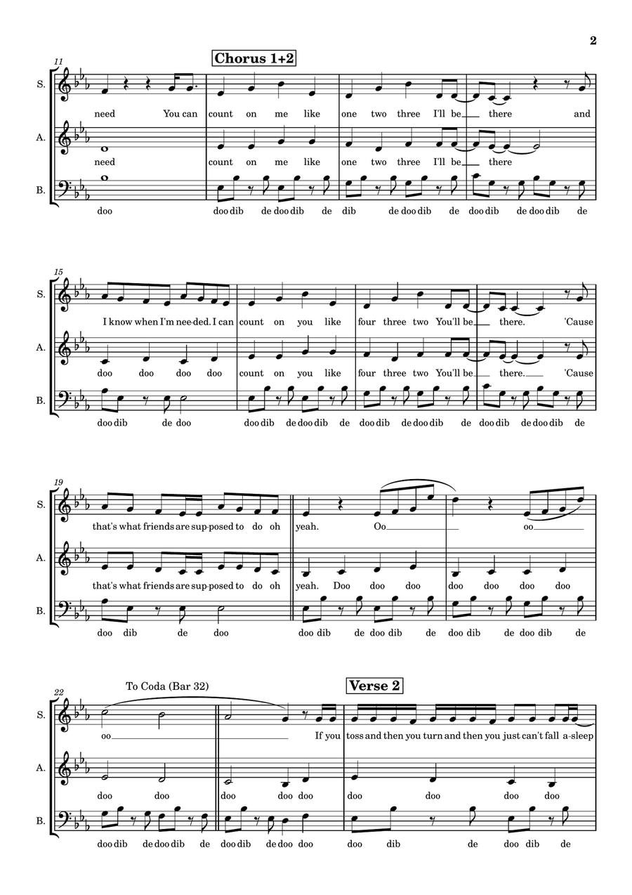 Count On Me 3-Part scores gallery preview page 2