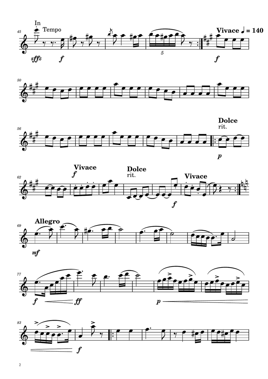 Hungarian Dance No. 5 - Clarinet Duet Clarinet Duet scores gallery preview page 5