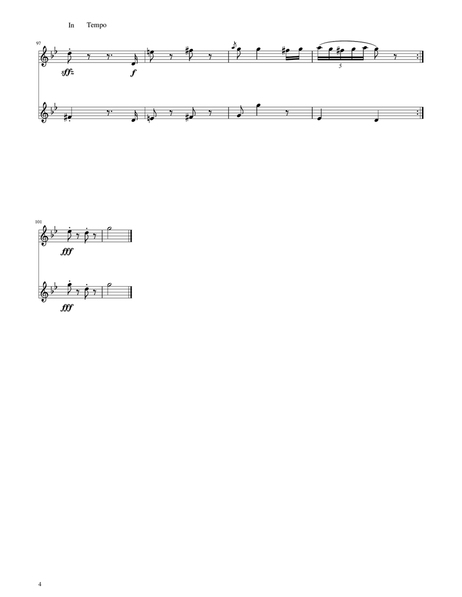 Hungarian Dance No. 5 - Flute Duet Flute Duet scores gallery preview page 4