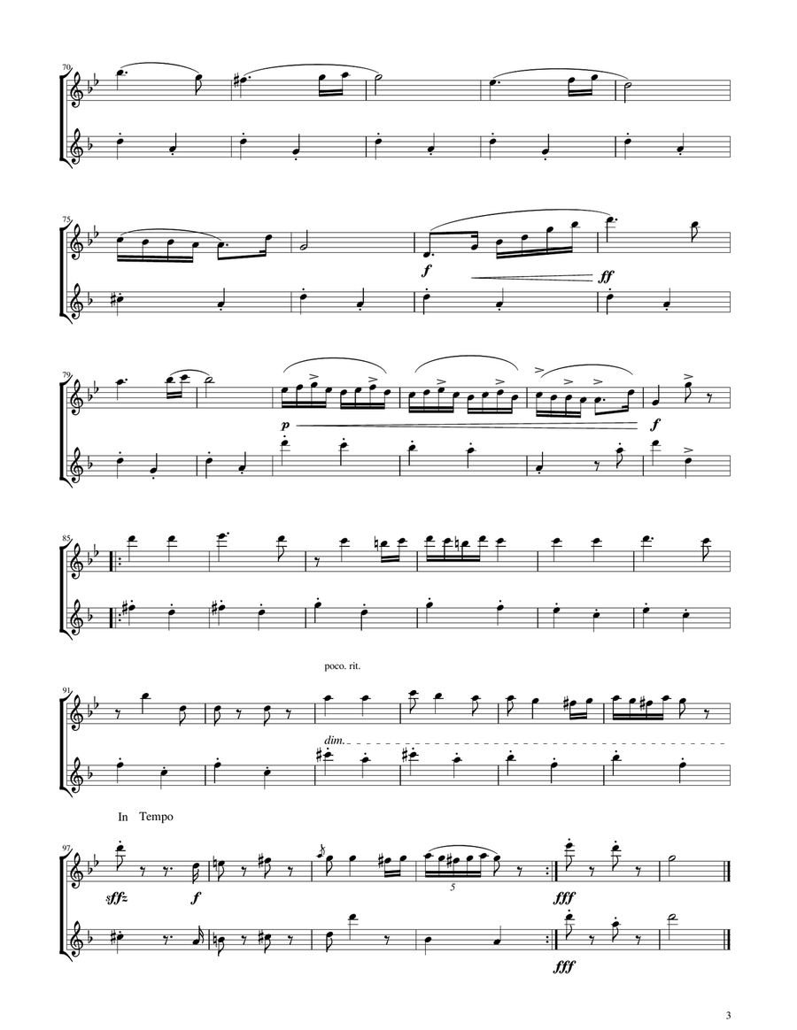 Hungarian Dance No. 5 - Oboe and English Horn Duet Woodwind Duet scores gallery preview page 3