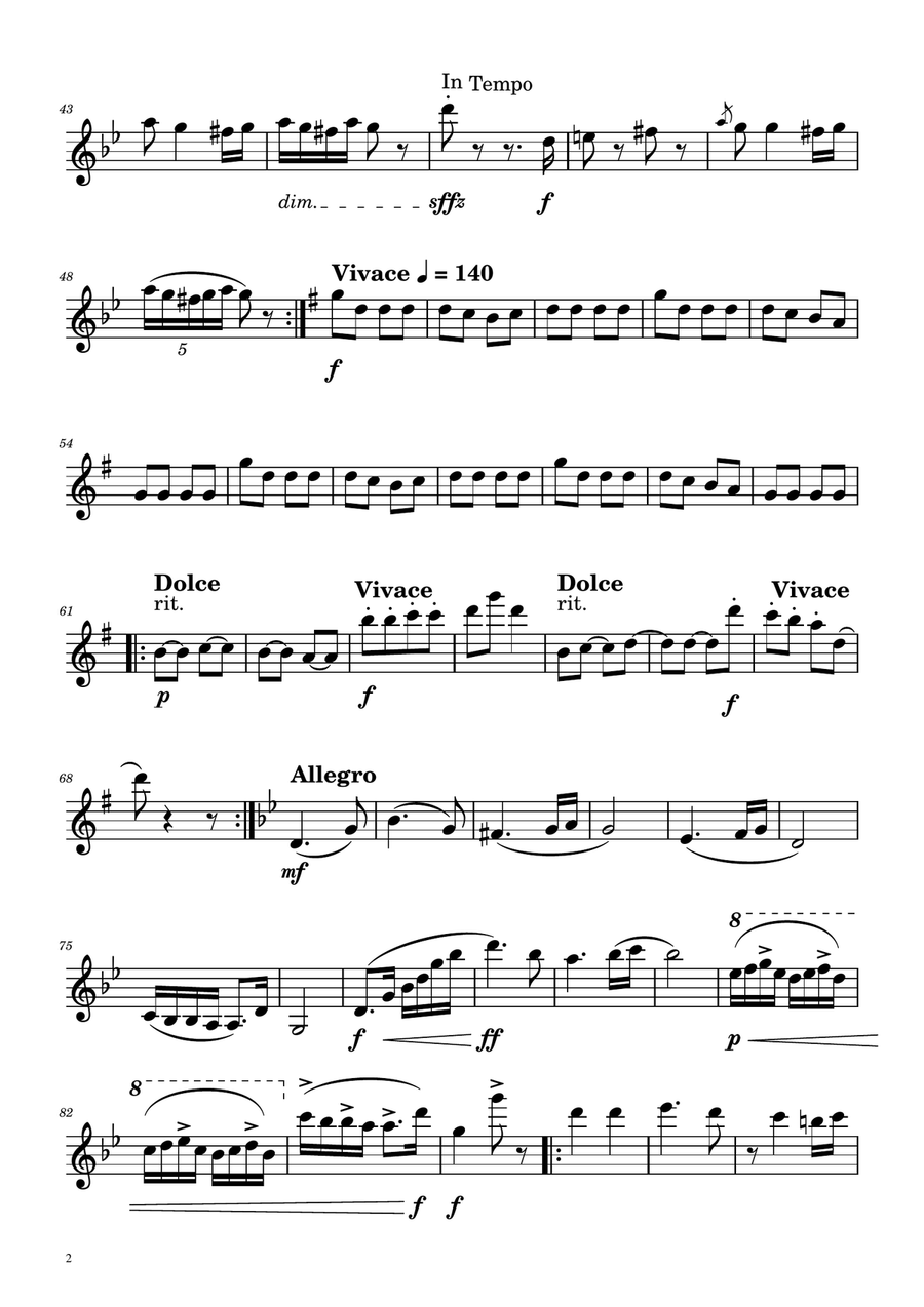 Hungarian Dance No. 5 - Violin and Cello Duet String Duet scores gallery preview page 5