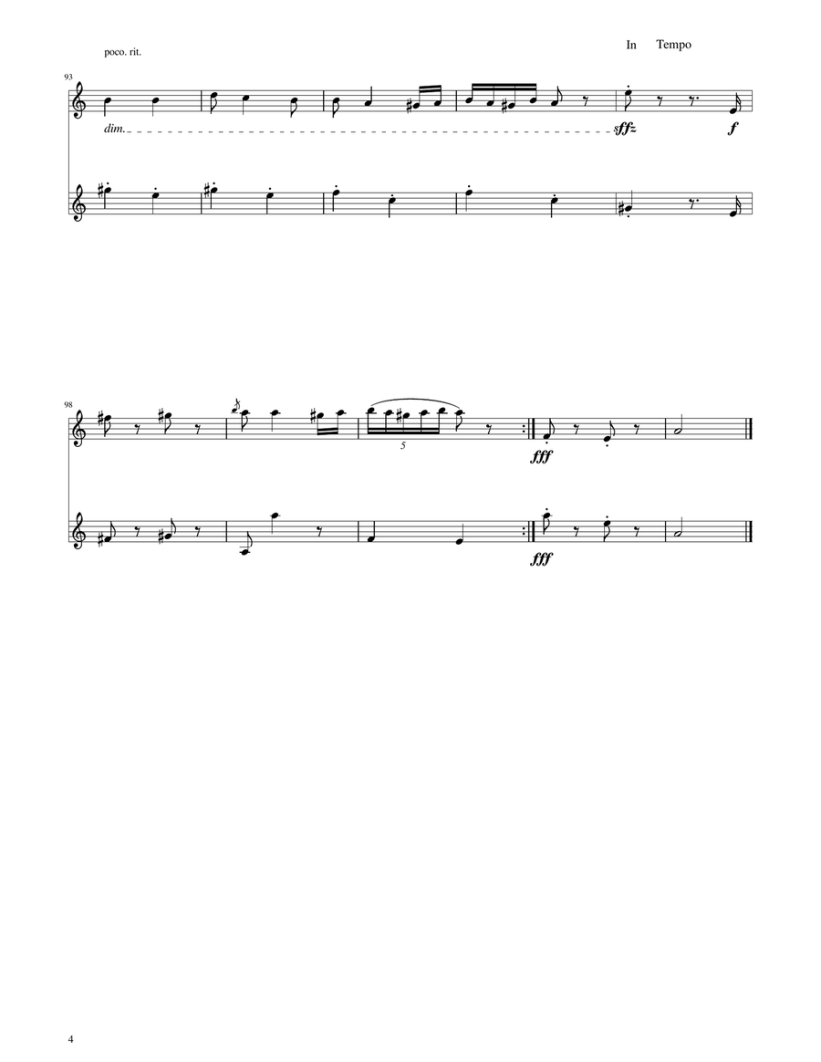 Hungarian Dance No. 5 - Trumpet Duet Trumpet Duet scores gallery preview page 4