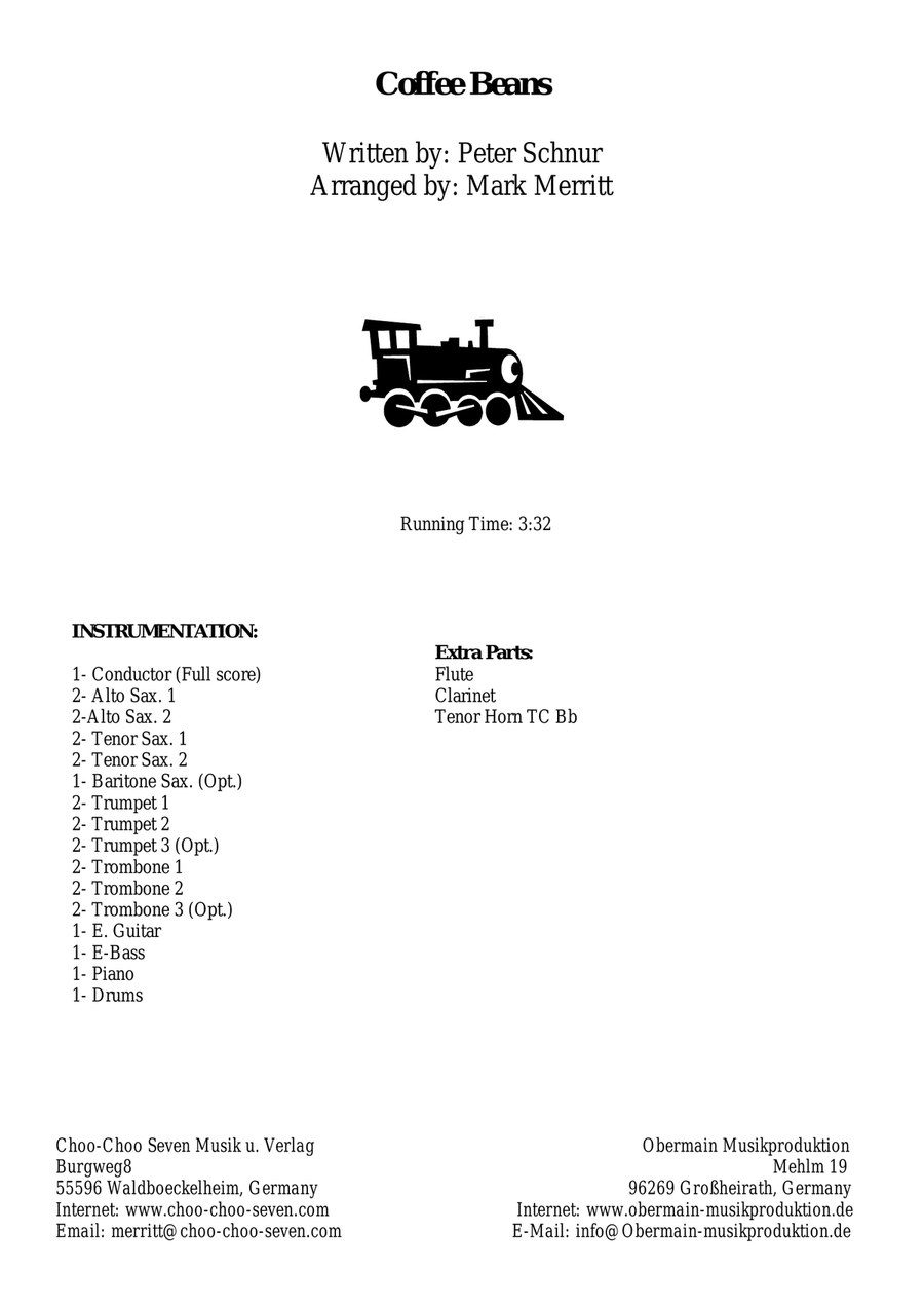 Coffee Beans Jazz Ensemble scores gallery preview page 2