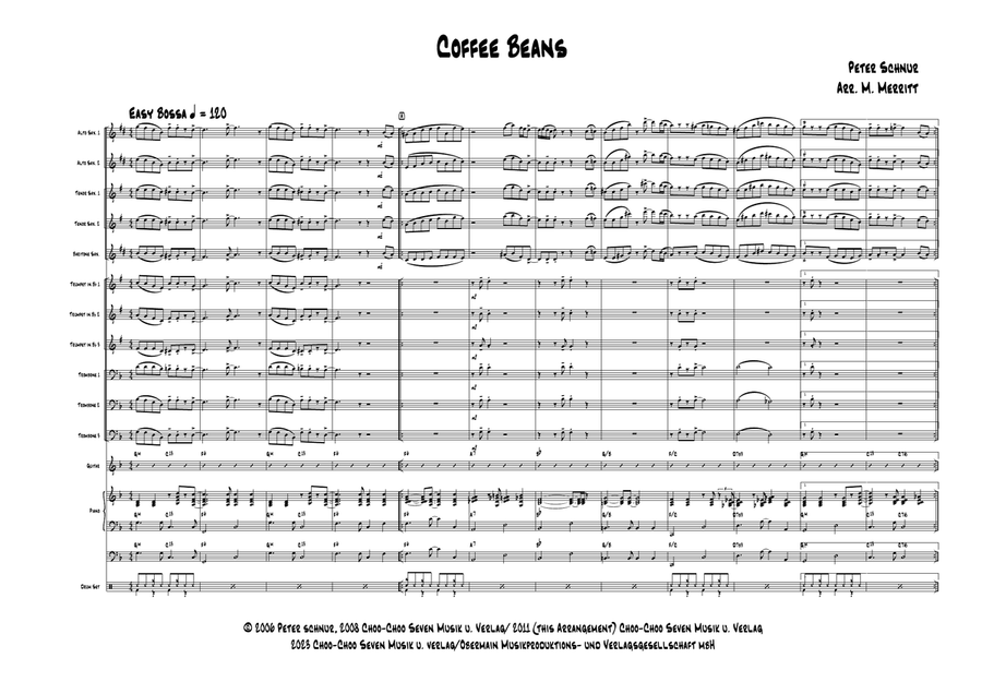 Coffee Beans Jazz Ensemble scores gallery preview page 4