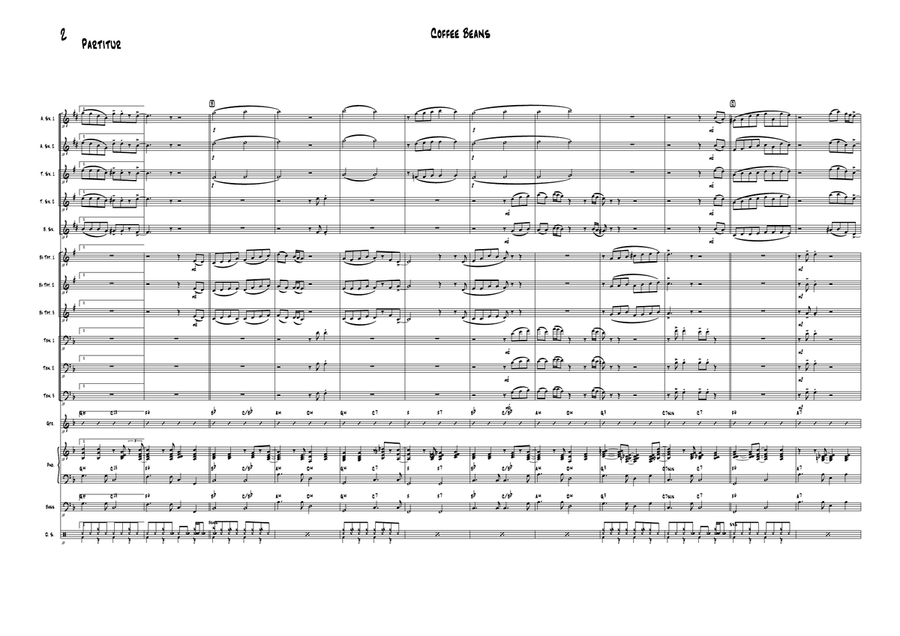Coffee Beans Jazz Ensemble scores gallery preview page 5