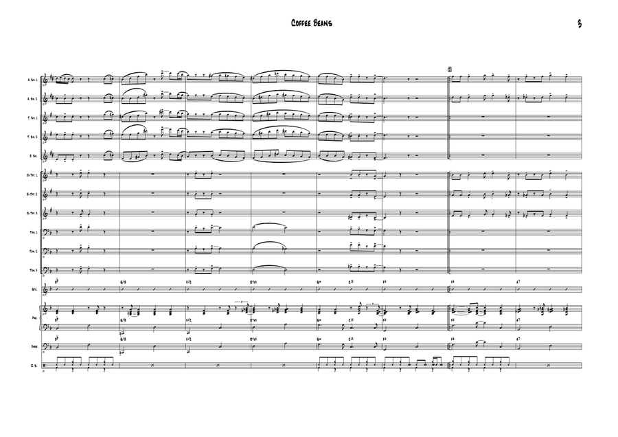Coffee Beans Jazz Ensemble scores gallery preview page 6