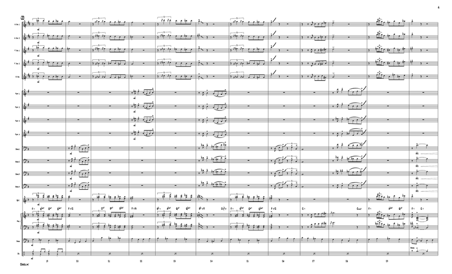 Doodlin' - Score Only Jazz Ensemble scores gallery preview page 4
