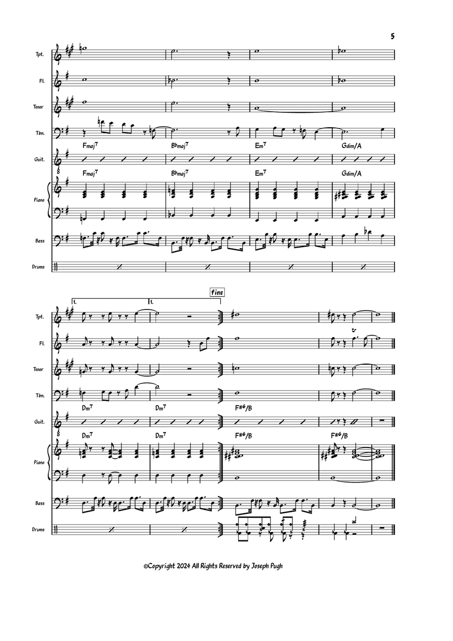 I Can't Resist I Can't Resist Jazz Ensemble scores gallery preview page 5