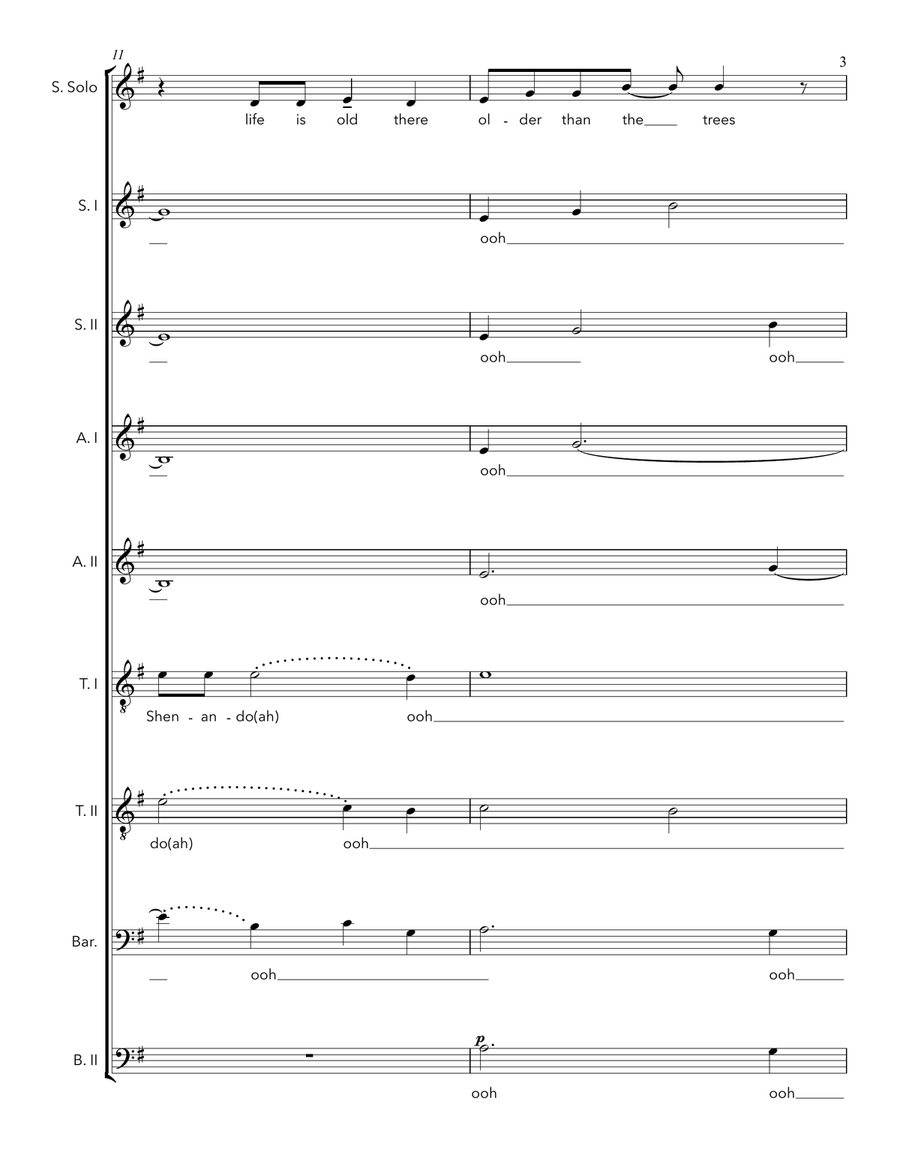 Take Me Home, Country Roads Divisi scores gallery preview page 3