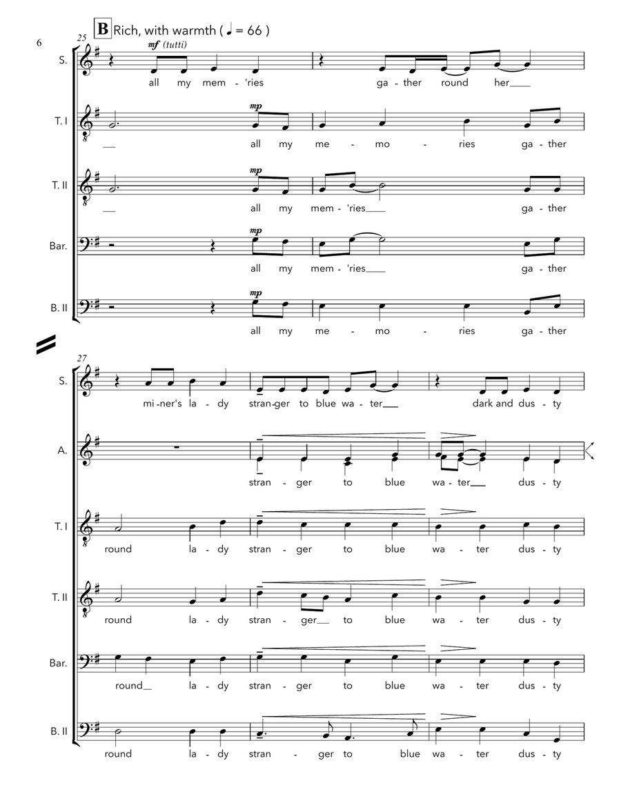 Take Me Home, Country Roads Divisi scores gallery preview page 6