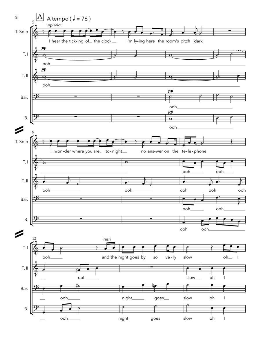 Alone Alone Divisi scores gallery preview page 2