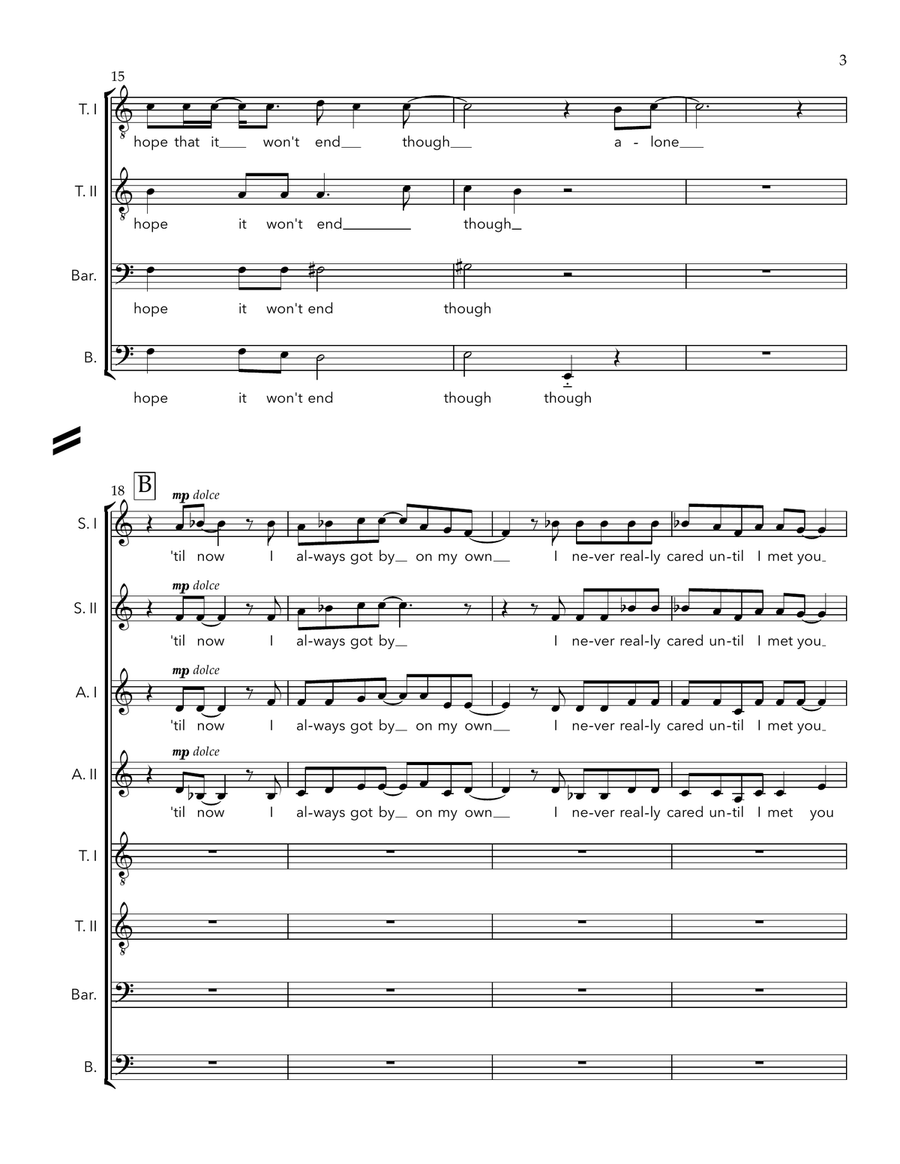 Alone Alone Divisi scores gallery preview page 3
